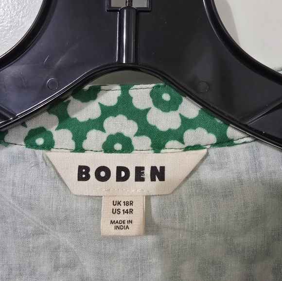 BODEN Elsa Floral Print Midi Dress Green Primrose Women's 14 Cottagecore NWOT - Picture 5 of 12